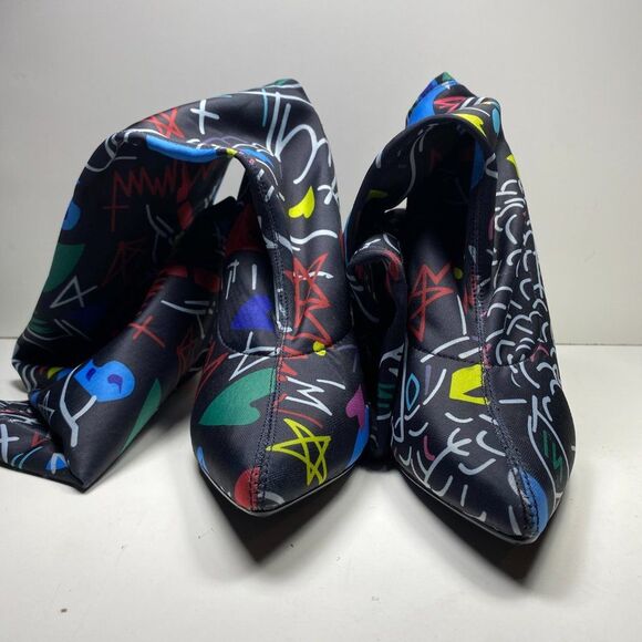 Lemon drop privileged Heels Thigh high Womens Size 8 Stunning - Picture 9 of 12